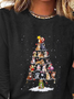 Christmas Tree Printed Casual T-Shirt Xmas T-shirt