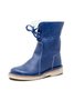 Women Casual PU Snow Boots Full Waterproof Insulated Low Heel Winter Boots