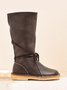 Comfortable Soft Lightweight Lace Up Chunky Heel Boots Footwear