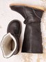 Comfortable Soft Lightweight Lace Up Chunky Heel Boots Footwear