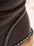 Comfortable Soft Lightweight Lace Up Chunky Heel Boots Footwear