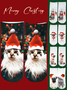 Christmas 3D Cat Pattern High Stretch Cotton Socks Festive Party Decorations Xmas Socks
