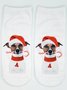 Christmas 3D Cat Pattern High Stretch Cotton Socks Festive Party Decorations Xmas Socks