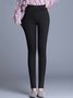 Plain Warmth Casual Leggings