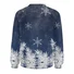 Women Christmas Raglan Sleeve Casual Loose Sweatshirt