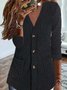 Plain Casual Teddy Jacket