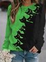 Halloween Loose Crew Neck Casual Sweatshirt