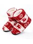 Women's Christmas Non-Slip Warm Home Booties Xmas Boots