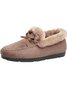 Winter Casual Non-Slip Furry Lined Flat Peas Shoes