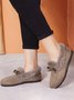 Winter Casual Non-Slip Furry Lined Flat Peas Shoes