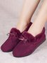 Winter Casual Non-Slip Furry Lined Flat Peas Shoes