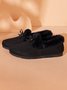 Winter Casual Non-Slip Furry Lined Flat Peas Shoes