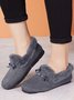 Winter Casual Non-Slip Furry Lined Flat Peas Shoes