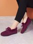 Winter Casual Non-Slip Furry Lined Flat Peas Shoes