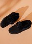 Winter Casual Non-Slip Furry Lined Flat Peas Shoes