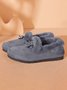 Winter Casual Non-Slip Furry Lined Flat Peas Shoes