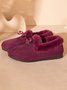 Winter Casual Non-Slip Furry Lined Flat Peas Shoes