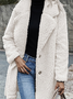 Fluff/Granular Fleece Fabric Casual Teddy Jacket