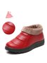 Simple Casual Warm Plush Ankle Boots