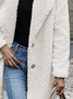 Fluff/Granular Fleece Fabric Casual Teddy Jacket