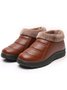 Simple Casual Warm Plush Ankle Boots