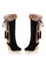 Vintage Fringe Plush Warm Snow Boots