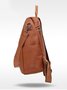 Vintage Soft Leather Zip Backpack Shoulder Bag Organizer