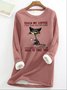 Womenn’s Funny Touch My Coffee I'll Slap You So Hard Casual Sweatshirt