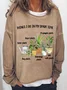 Womens Funny Plant Lover Casual Sweatshirt