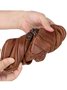 Antique Soft Leather Zip Multi Pocket One Shoulder Crossbody Bag