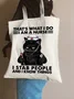 That 's What I Do I Am A Nurse Animal Graphic Casual Shopping Tote Bag