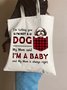 I Am Not A Dog Animal Graphic Casual Shopping Tote Bag