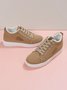Text-print Warm Lined Lace-Up Sneakers