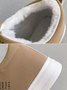 Text-print Warm Lined Lace-Up Sneakers