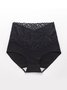 Lace Splicing Receiving Abdomen Hip Raise High Waist Briefs