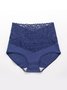 Lace Splicing Receiving Abdomen Hip Raise High Waist Briefs