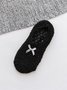 Casual Home Bow Decorative Coral Fleece Floor Socks