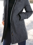 Plain Long Sleeve Buttoned Casual Jacket