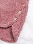 zolucky Cozy Fleece Hooded Sherpa Coat Symmetrical Button Teddy Bear Coat
