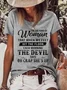 Womens I’m The Kind Of Woman That When My Feet Hit The Floor Each Morning The Devil Says T-Shirt