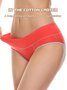 Women's Pure Cotton Mid High Waist Briefs