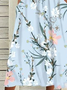 Plus Size Floral Short Sleeve Woven Dress