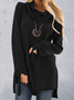 Long Sleeve Cotton Cowl Neck Hoodies & Sweatshirt