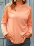 Crew Neck Long Sleeve Shirt & Top