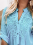 V Neck Loose Casual Dress