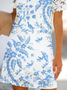 Casual Crew Neck Regular Fit Dress