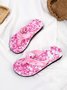 Vacation Camo Printing Nylon Beach Flip-Flops
