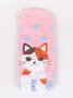 Daily Casual Cat Pattern Striped Cotton Socks Fun Cartoon Accessories