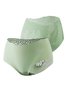 Ice Silk No Trace Antibacterial Mid Waist Briefs
