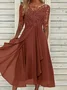 Women's Elegant Mother Of The Bride Dress Wedding Guest Dress